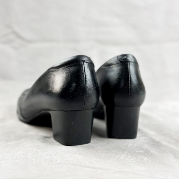 Clarks Artisan Rosalyn Belle black Leather heels size US 10 women - Picture 7 of 16